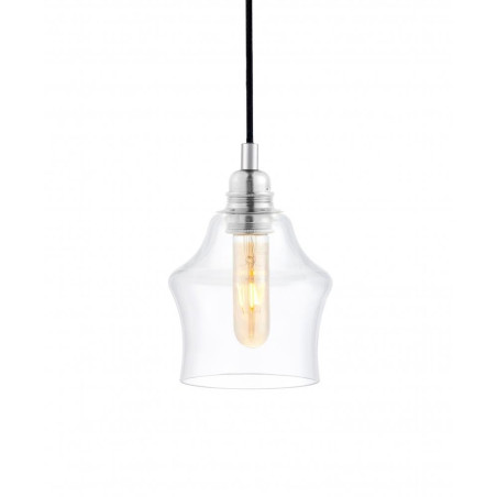 Lampa wisząca retro Kaspa Longis II - Szkło, Chrom | Sklep