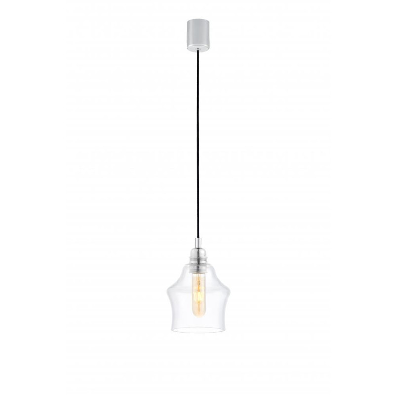 Lampa wisząca retro Kaspa Longis II - Szkło, Chrom | Sklep