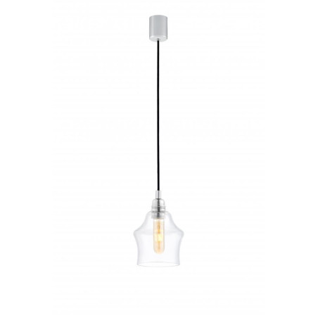 Lampa wisząca retro Kaspa Longis II - Szkło, Chrom | Sklep