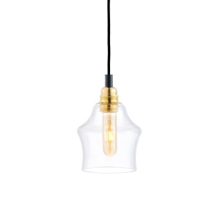 Lampa wisząca retro Kaspa Longis II Gold - Szkło, E27 | Kup online