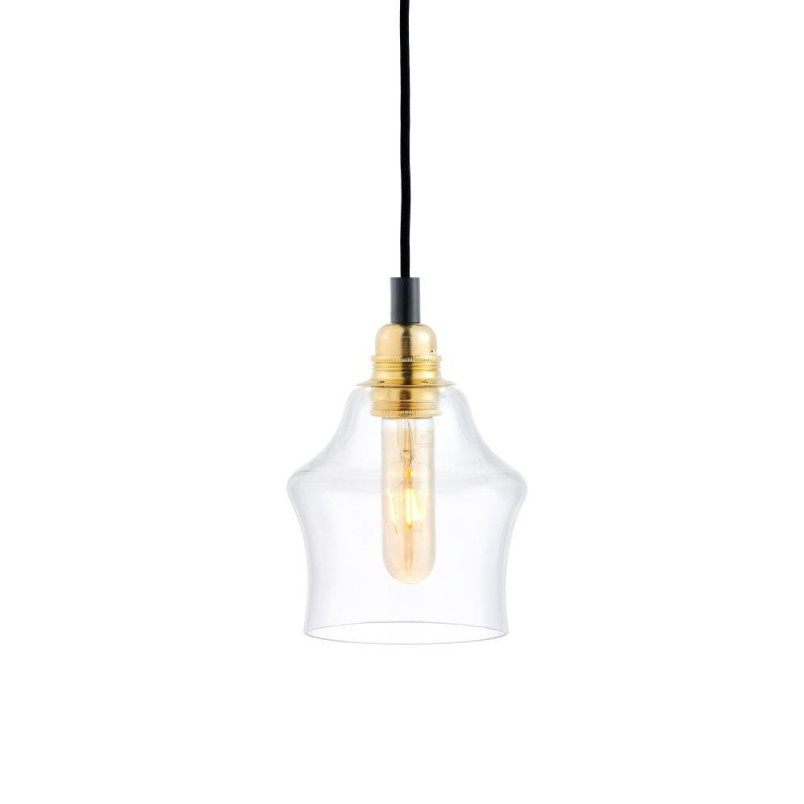 Lampa wisząca retro Kaspa Longis II Gold - Szkło, E27 | Kup online