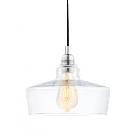 Lampa wisząca retro Kaspa Longis III - Szkło, Chrom - Kup online