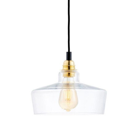 Lampa wisząca retro Longis III Gold - Kaspa | Szkło, E27