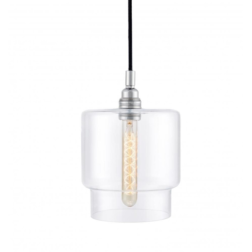 Lampa wisząca retro Longis IV - Kaspa | Szkło, E27, 18cm