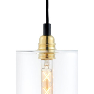 Lampa wisząca retro Kaspa Longis IV Gold - Szkło, 18cm