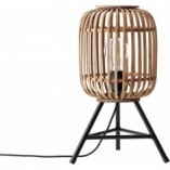 Lampa stołowa rattanowa Woodrow | Styl Boho | Brilliant