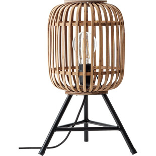 Lampa stołowa rattanowa Woodrow | Styl Boho | Brilliant