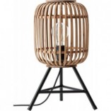 Lampa stołowa rattanowa Woodrow | Styl Boho | Brilliant
