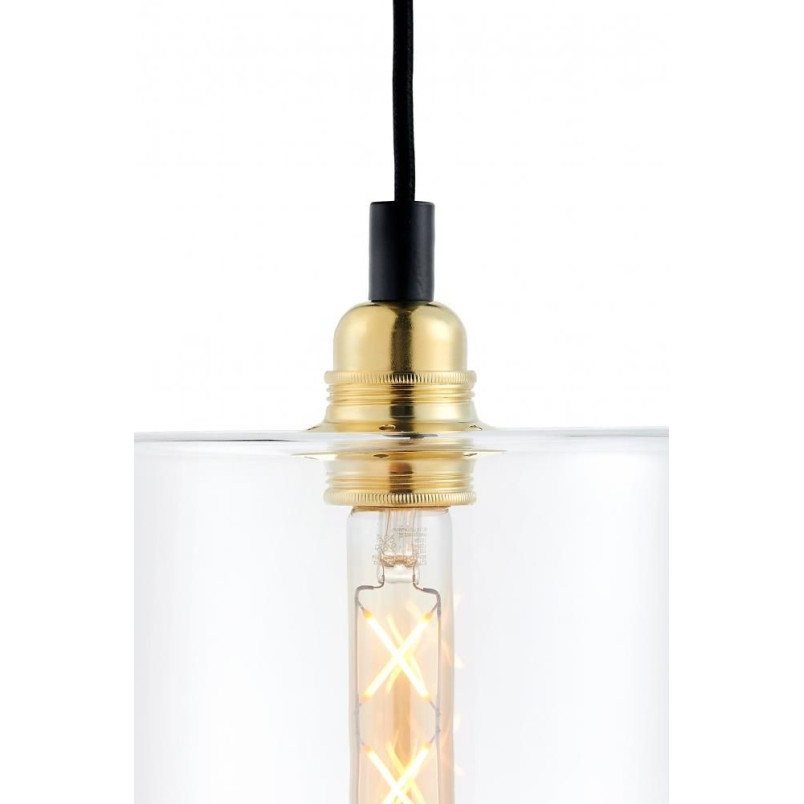 Lampa wisząca retro Kaspa Longis 115cm - Szkło, 4 punkty