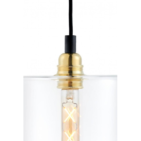 Lampa wisząca retro Kaspa Longis 115cm - Szkło, 4 punkty