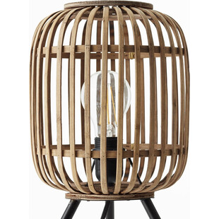 Lampa stołowa rattanowa Woodrow | Styl Boho | Brilliant