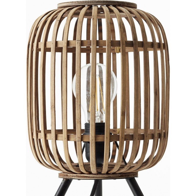 Lampa stołowa rattanowa Woodrow | Styl Boho | Brilliant