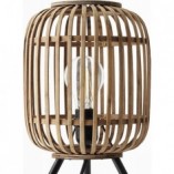 Lampa stołowa rattanowa Woodrow | Styl Boho | Brilliant