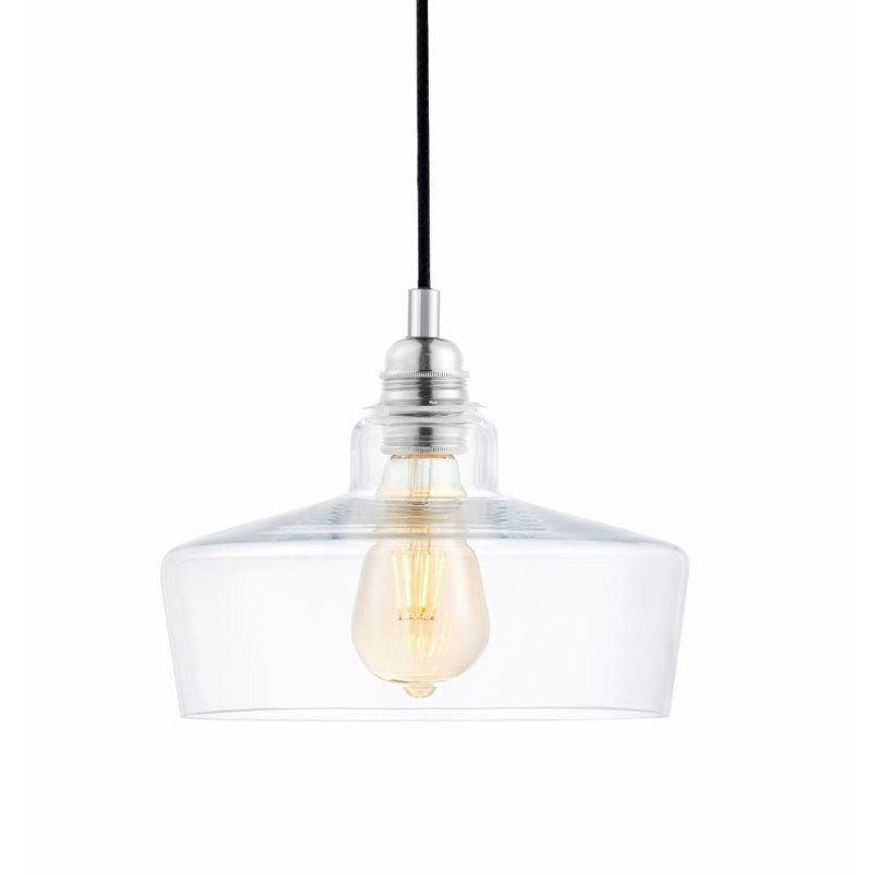 Lampa wisząca retro Kaspa Longis - szklana, 3 punkty, 30cm