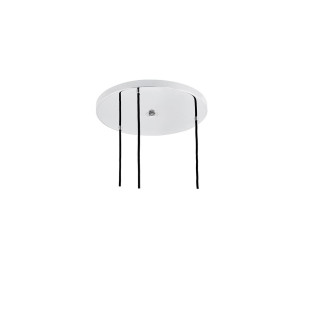 Lampa wisząca retro Kaspa Longis - szklana, 3 punkty, 30cm