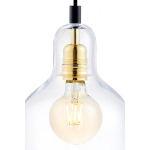 Lampa wisząca retro Kaspa Longis | Szkło, 3 punkty, 30cm