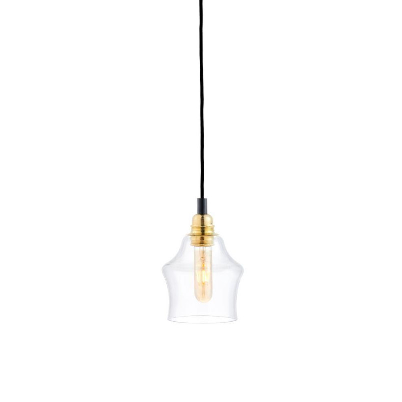 Lampa wisząca retro Kaspa Longis | Szkło, 3 punkty, 30cm