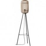 Lampa podłogowa Woodrow | Rattanowy trójnóg | Sklep Brilliant