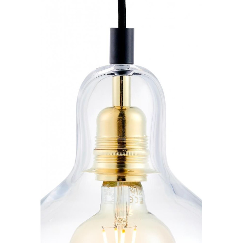 Lampa wisząca retro Kaspa Longis | 5 punktów, szkło, 48cm