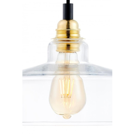 Lampa wisząca retro Kaspa Longis | 5 punktów, szkło, 48cm