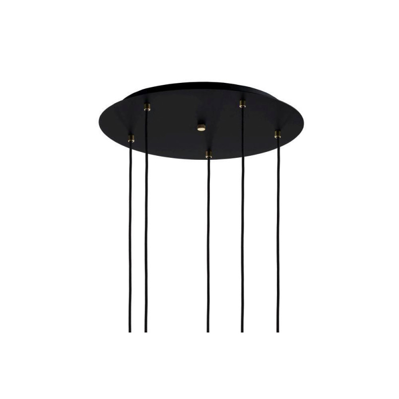 Lampa wisząca retro Kaspa Longis | 5 punktów, szkło, 48cm