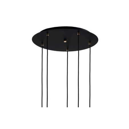 Lampa wisząca retro Kaspa Longis | 5 punktów, szkło, 48cm