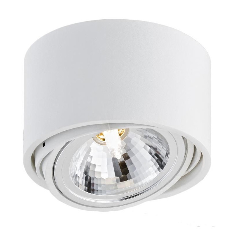 Lumos Kaspa: Biała lampa spot z regulacją - 14cm