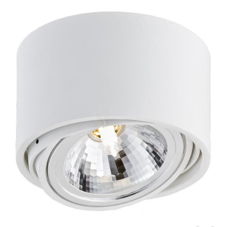 Lumos Kaspa: Biała lampa spot z regulacją - 14cm