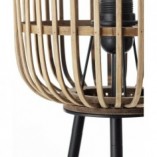 Lampa podłogowa Woodrow | Rattanowy trójnóg | Sklep Brilliant