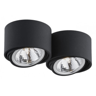 Lumos II - Lampa spot Kaspa, czarna, regulacja światła