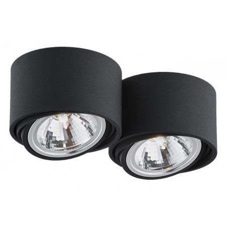 Lumos II - Lampa spot Kaspa, czarna, regulacja światła