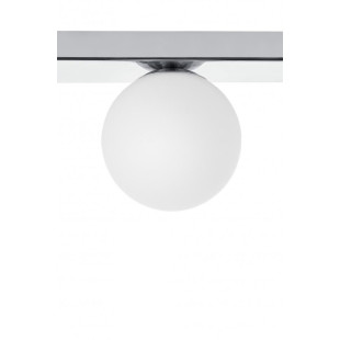 Plafon Glamour Kaspa: 3 szkła, biały/chrom, 60cm - Luksus i Światło