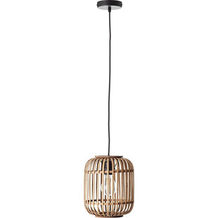 Lampa wisząca rattanowa Boho Woodrow 21cm - Stylowe oświetlenie