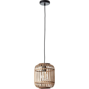 Lampa wisząca rattanowa Boho Woodrow 21cm - Stylowe oświetlenie