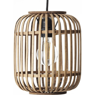 Lampa wisząca rattanowa Boho Woodrow 21cm - Stylowe oświetlenie