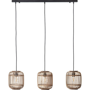 Lampa wisząca rattanowa Woodrow | Boho | Brilliant