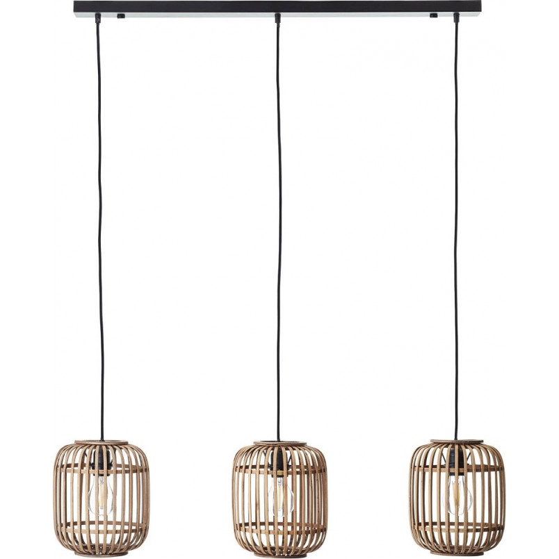 Lampa wisząca rattanowa Woodrow | Boho | Brilliant
