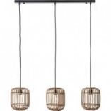 Lampa wisząca rattanowa Woodrow | Boho | Brilliant
