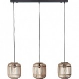 Lampa wisząca rattanowa Woodrow | Boho | Brilliant
