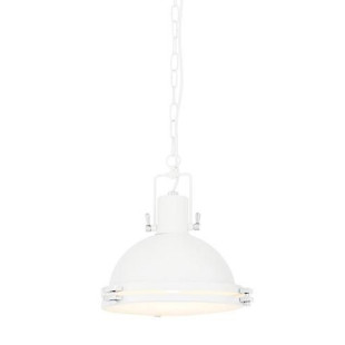 Lampa wisząca vintage Nautilius biała Kaspa | Retro design