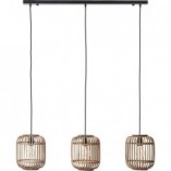 Lampa wisząca rattanowa Woodrow | Boho | Brilliant