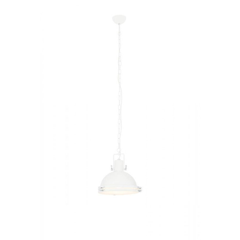 Lampa wisząca vintage Nautilius biała Kaspa | Retro design