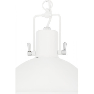 Lampa wisząca vintage Nautilius biała Kaspa | Retro design