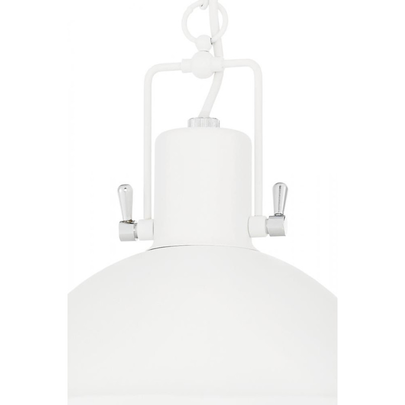 Lampa wisząca vintage Nautilius biała Kaspa | Retro design
