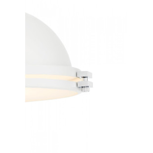 Lampa wisząca vintage Nautilius biała Kaspa | Retro design