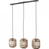 Lampa wisząca rattanowa Woodrow | Boho | Brilliant