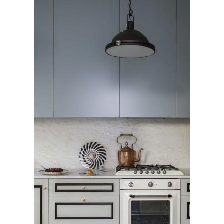 Lampa wisząca vintage Nautilius - Brązowa, Metalowa | Kaspa