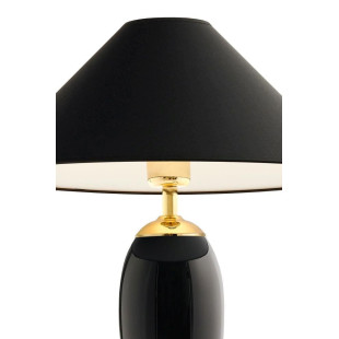Lampa Hampton Kaspa: Elegancki design, czarny abażur | Rea Gold