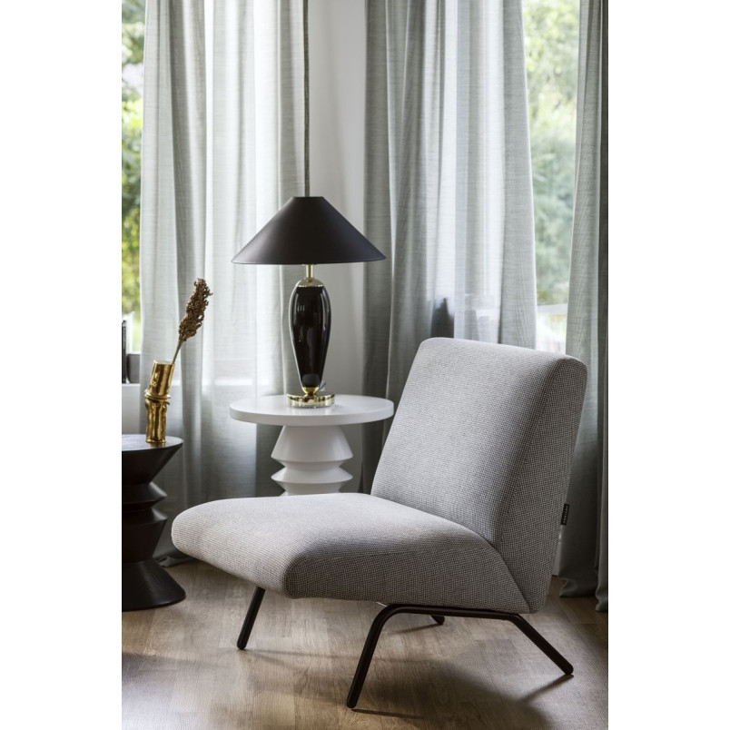 Lampa Hampton Kaspa: Elegancki design, czarny abażur | Rea Gold