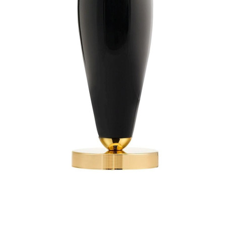 Lampa Hampton Kaspa: Elegancki design, czarny abażur | Rea Gold